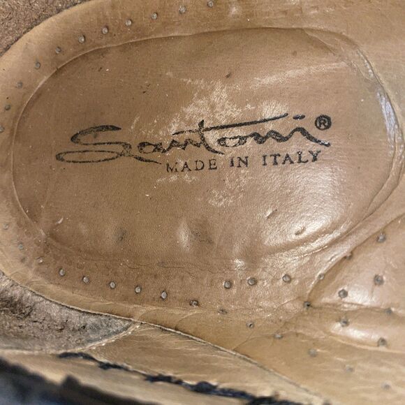 Santoni Italy Men’s Casual Loafers Size 10.5 D Black Leather Going Out Comfort main image 6